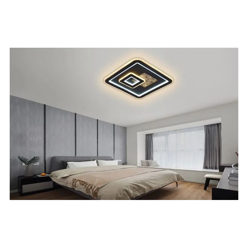 Plafonnier à intensité variable LED/110W/230V 3000-6500K noir + télécommande