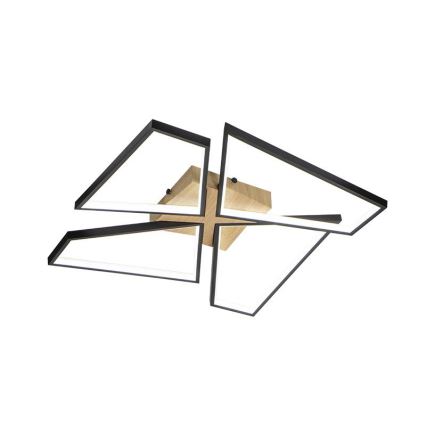 Plafonnier à intensité variable LED/115W/230V 3000-6500K marron/noir + télécommande