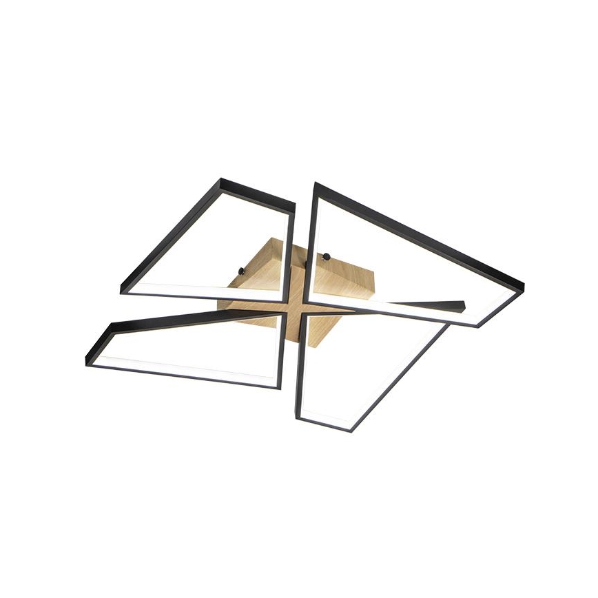 Plafonnier à intensité variable LED/115W/230V 3000-6500K marron/noir + télécommande