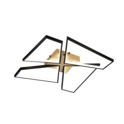 Plafonnier à intensité variable LED/115W/230V 3000-6500K marron/noir + télécommande