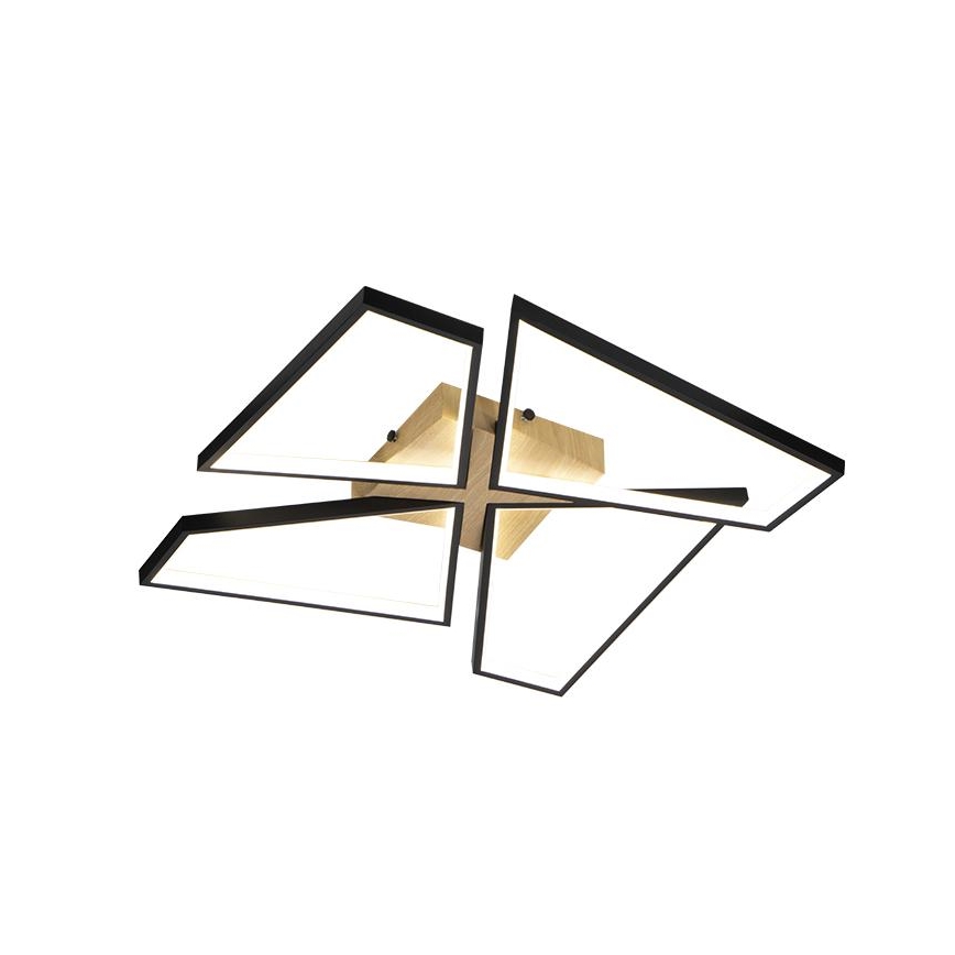 Plafonnier à intensité variable LED/115W/230V 3000-6500K marron/noir + télécommande
