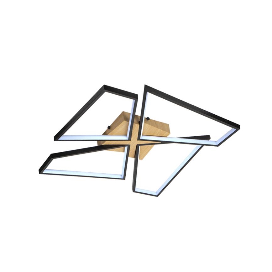Plafonnier à intensité variable LED/115W/230V 3000-6500K marron/noir + télécommande