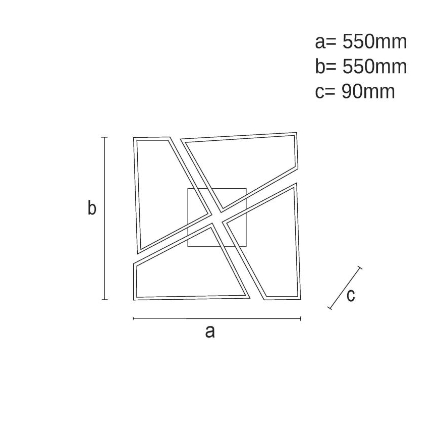 Plafonnier à intensité variable LED/115W/230V 3000-6500K marron/noir + télécommande