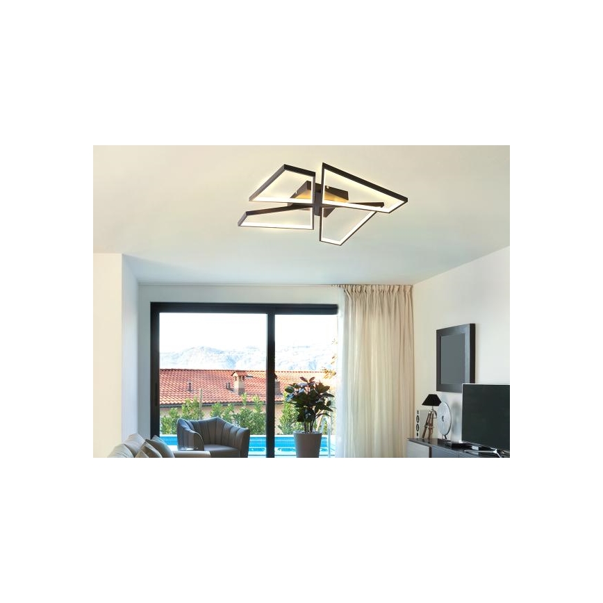 Plafonnier à intensité variable LED/115W/230V 3000-6500K noir + télécommande