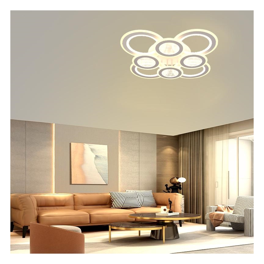 Plafonnier à intensité variable LED/200W/230V 3000-6500K + télécommande