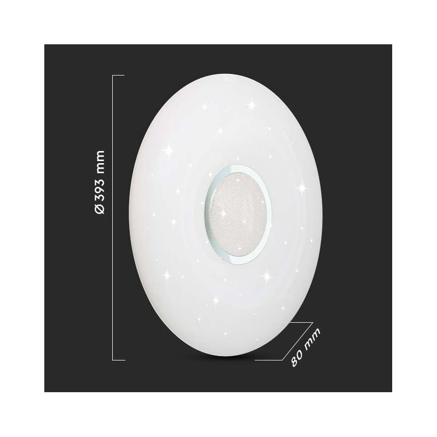 Plafonnier à intensité variable LED/40W/230V 3000/4000/6500K + télécommande