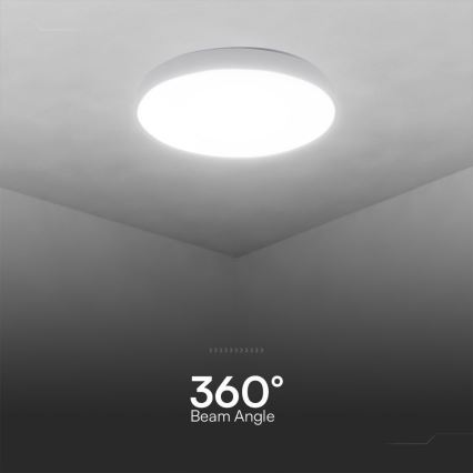 Plafonnier à intensité variable LED/40W/230V 3000-6500K 39 cm blanc + télécommande