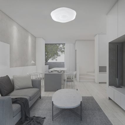 Plafonnier à intensité variable LED/40W/230V 3000-6500K 40 cm blanc + télécommande