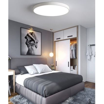 Plafonnier à intensité variable LED/40W/230V 3000-6500K d. 40 cm blanc + Télécommande