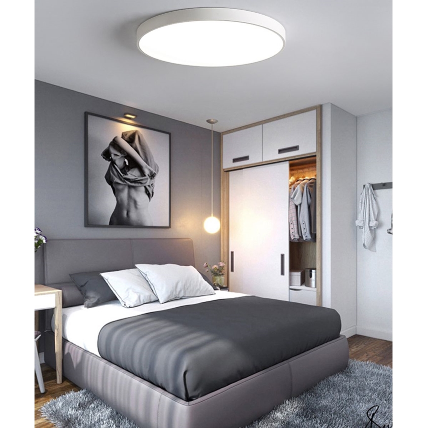 Plafonnier à intensité variable LED/40W/230V 3000-6500K d. 40 cm blanc + Télécommande