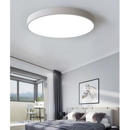 Plafonnier à intensité variable LED/40W/230V 3000-6500K d. 40 cm blanc + Télécommande
