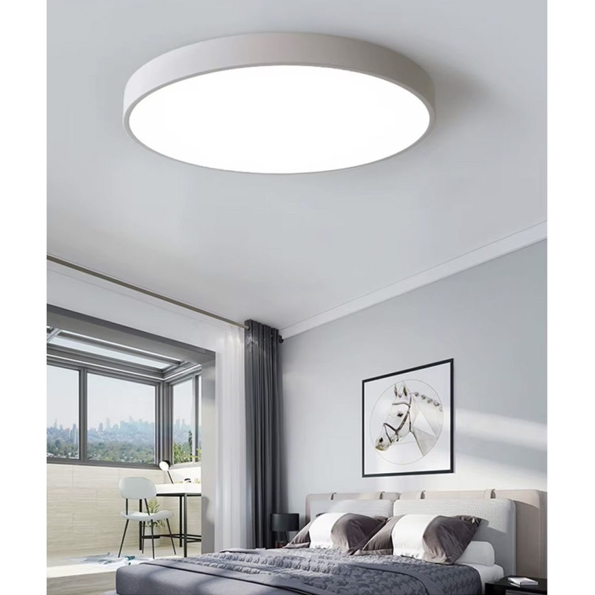 Plafonnier à intensité variable LED/40W/230V 3000-6500K d. 40 cm blanc + Télécommande