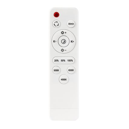 Plafonnier à intensité variable LED/40W/230V 3000-6500K d. 40 cm noir + Télécommande