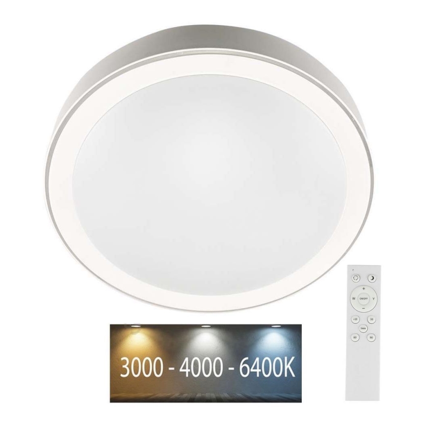Plafonnier à intensité variable LED/40W/230V 3000K/4000K/6500K d. 51 cm + Télécommande