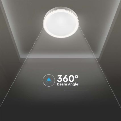 Plafonnier à intensité variable LED/40W/230V 3000K/4000K/6500K d. 51 cm + Télécommande