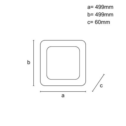 Plafonnier à intensité variable LED/45W/230V 3000-6500K blanc + télécommande