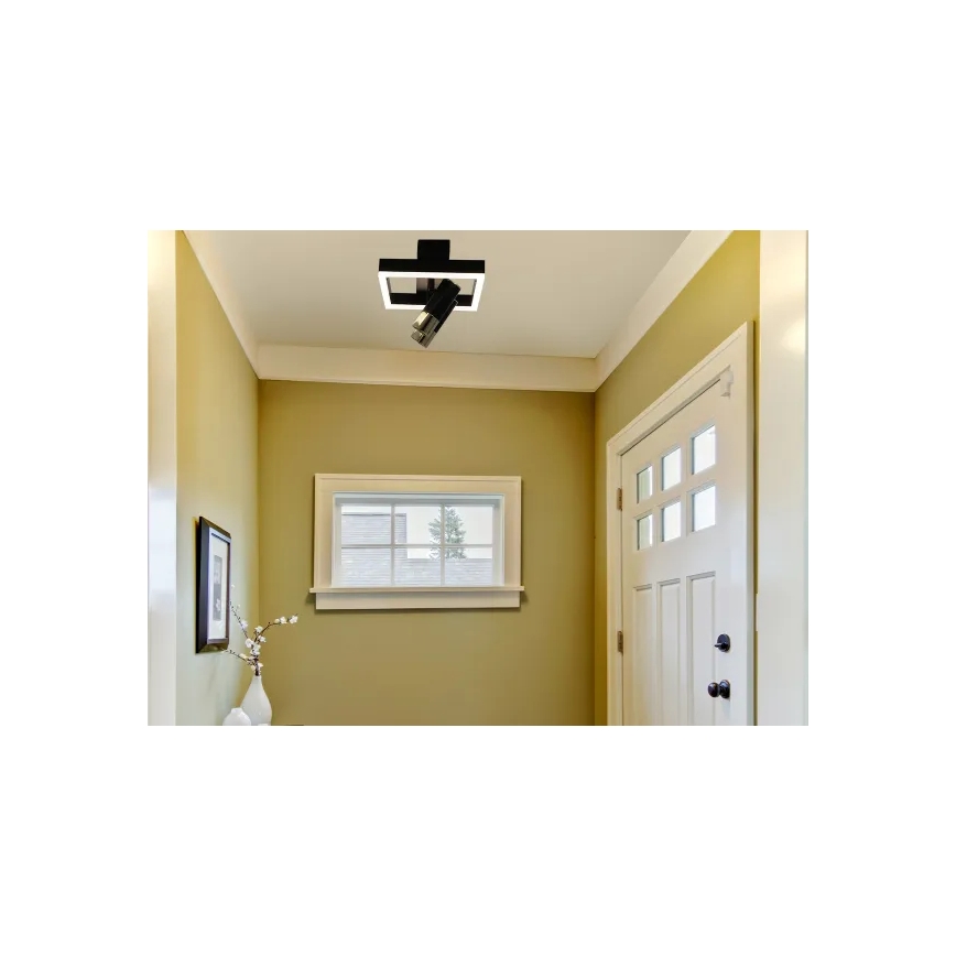 Plafonnier à intensité variable LED/50W/230V 3000-6500K noir + télécommande