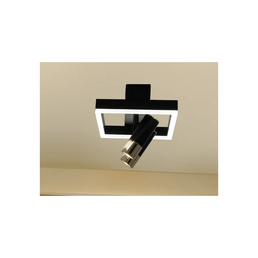 Plafonnier à intensité variable LED/50W/230V 3000-6500K noir + télécommande