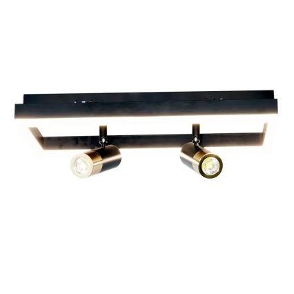 Plafonnier à intensité variable LED/50W/230V 3000-6500K noir + télécommande