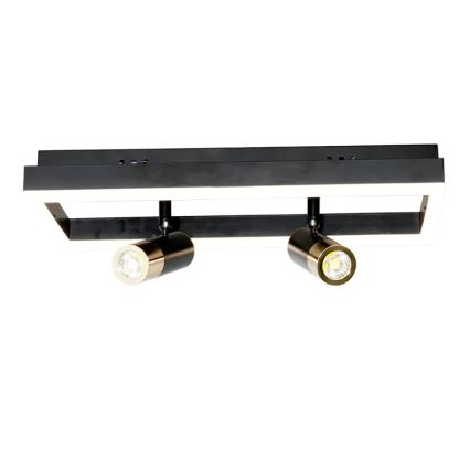 Plafonnier à intensité variable LED/50W/230V 3000-6500K noir + télécommande