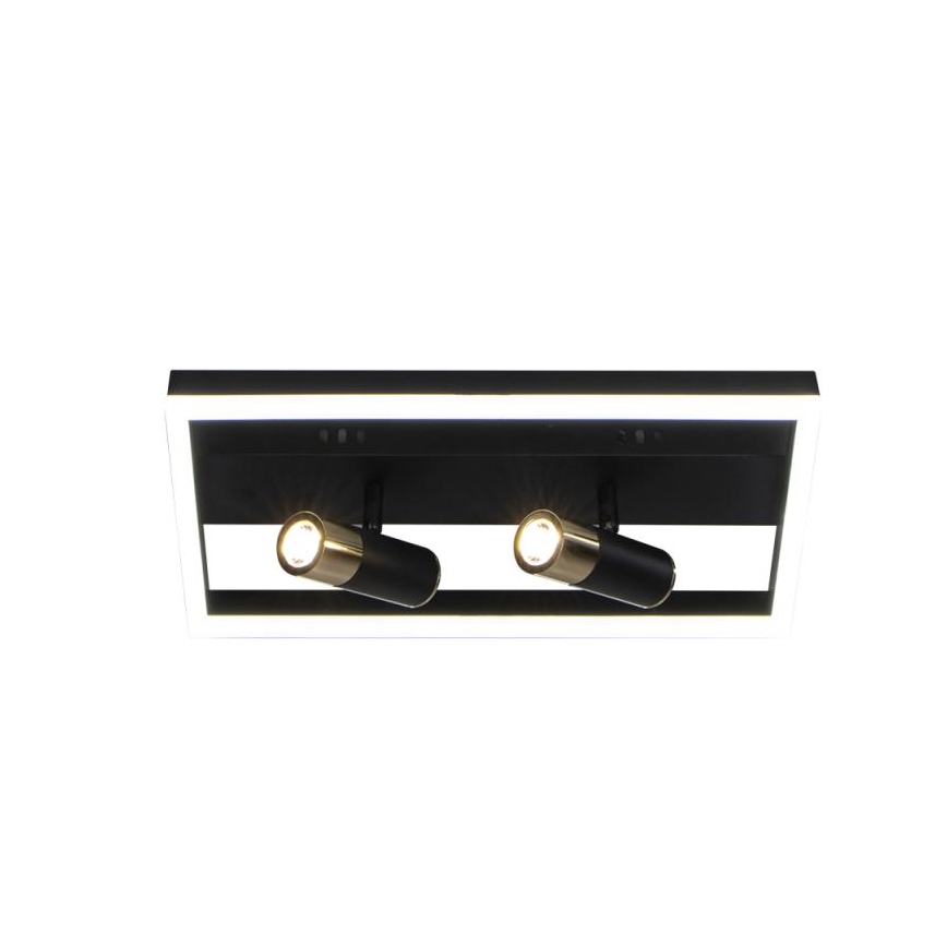 Plafonnier à intensité variable LED/50W/230V 3000-6500K noir + télécommande