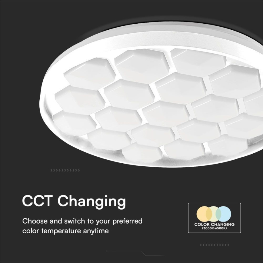 Plafonnier à intensité variable LED/60W/230V 3000/4000/6500K + télécommande