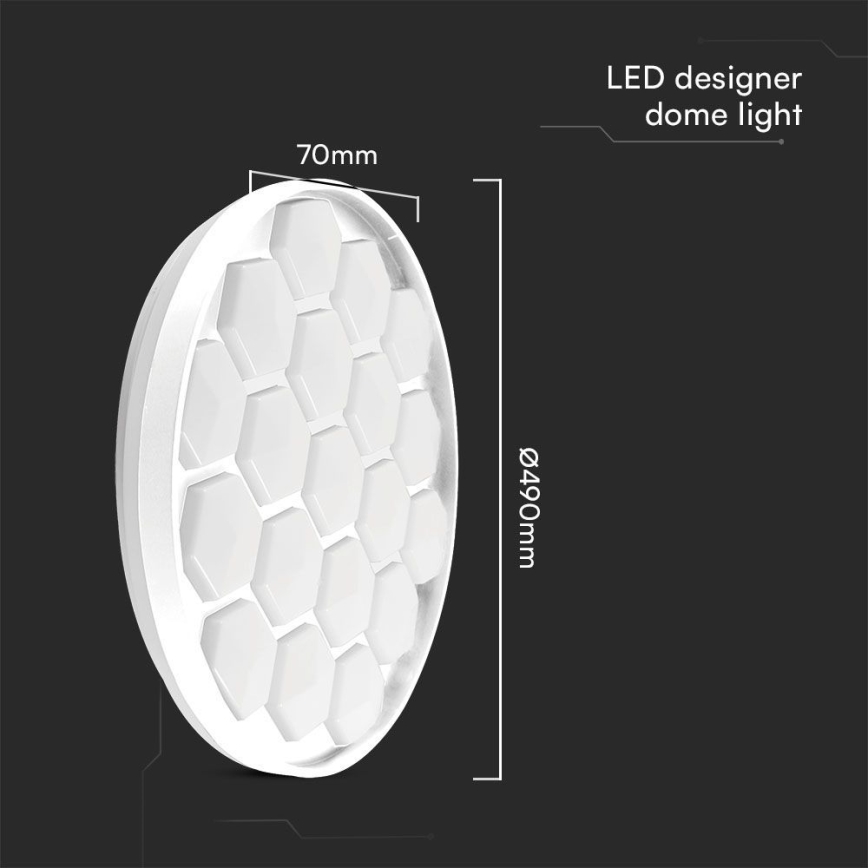 Plafonnier à intensité variable LED/60W/230V 3000/4000/6500K + télécommande