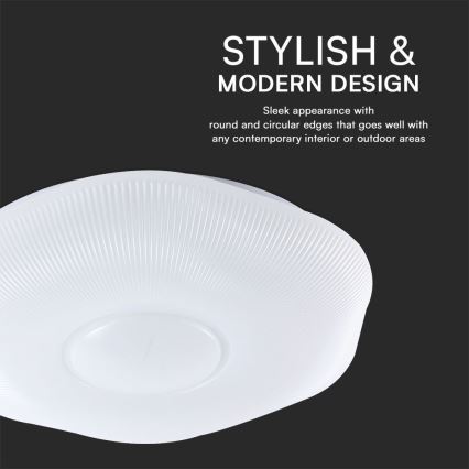 Plafonnier à intensité variable LED/60W/230V 3000-6500K 50 cm blanc + télécommande
