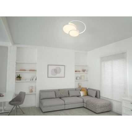Plafonnier à intensité variable LED/60W/230V 3000-6500K blanc + Télécommande