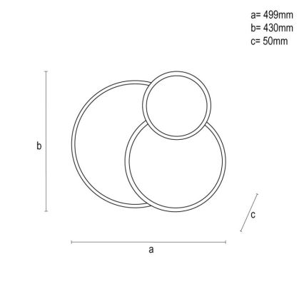 Plafonnier à intensité variable LED/60W/230V 3000-6500K blanc + Télécommande