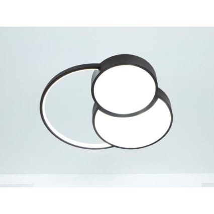Plafonnier à intensité variable LED/60W/230V 3000-6500K noir + Télécommande