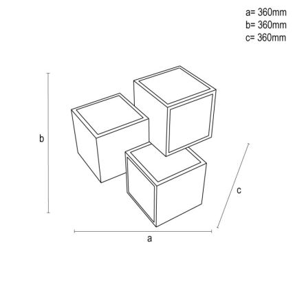 Plafonnier à intensité variable LED/60W/230V 3000-6500K + Télécommande