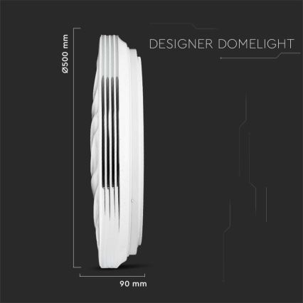 Plafonnier à intensité variable LED/60W/230V 3000K/4000K/6500K d. 50 cm + Télécommande
