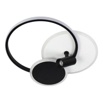 Plafonnier à intensité variable LED/65W/230V 3000-6500K blanc/noir + télécommande