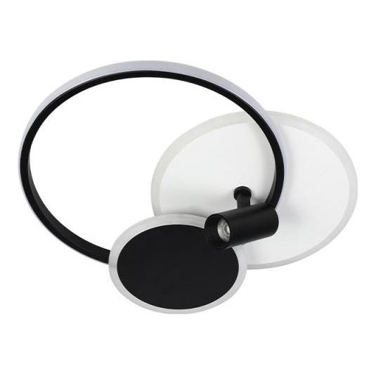Plafonnier à intensité variable LED/65W/230V 3000-6500K blanc/noir + télécommande