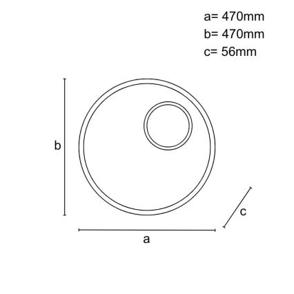 Plafonnier à intensité variable LED/65W/230V 3000-6500K marron + télécommande