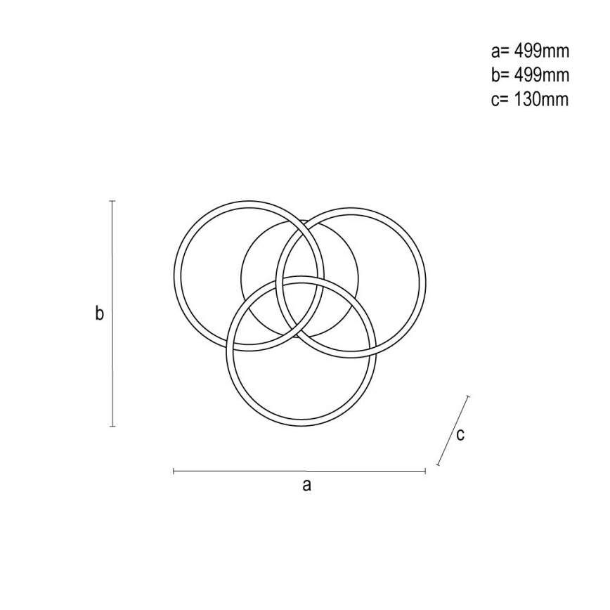 Plafonnier à intensité variable LED/70W/230V 3000-6500K blanc + télécommande