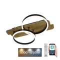 Plafonnier à intensité variable LED/70W/230V 3000-6500K chêne + télécommande