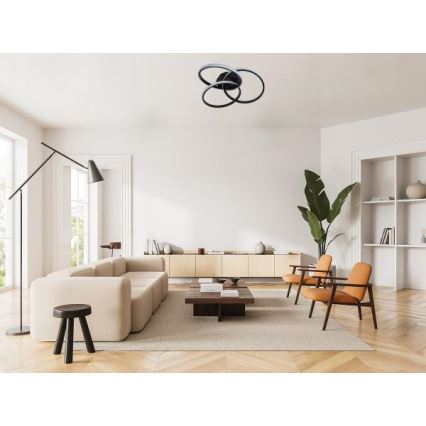 Plafonnier à intensité variable LED/70W/230V 3000-6500K noir + télécommande