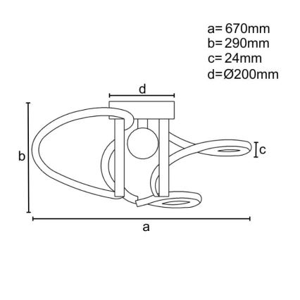 Plafonnier à intensité variable LED/70W/230V 3000-6500K + télécommande