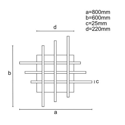 Plafonnier à intensité variable LED/70W/230V 3000-6500K + télécommande