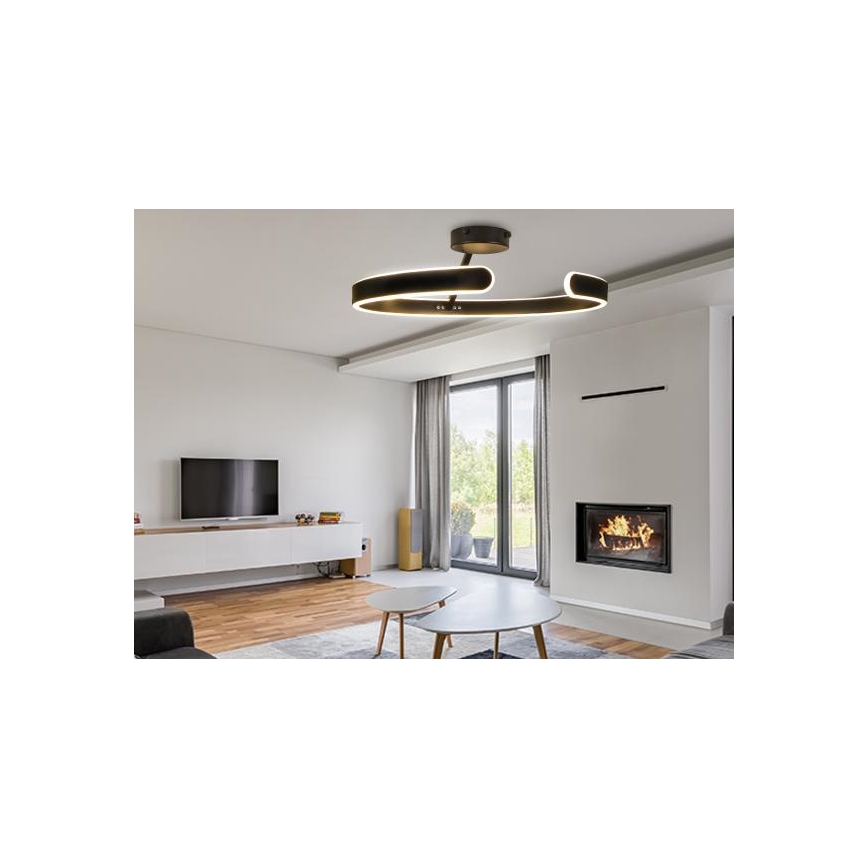 Plafonnier à intensité variable LED/72W/230V 3000-6500K noir + télécommande