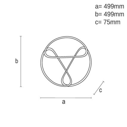 Plafonnier à intensité variable LED/75W/230V 3000-6500K marron/noir + télécommande