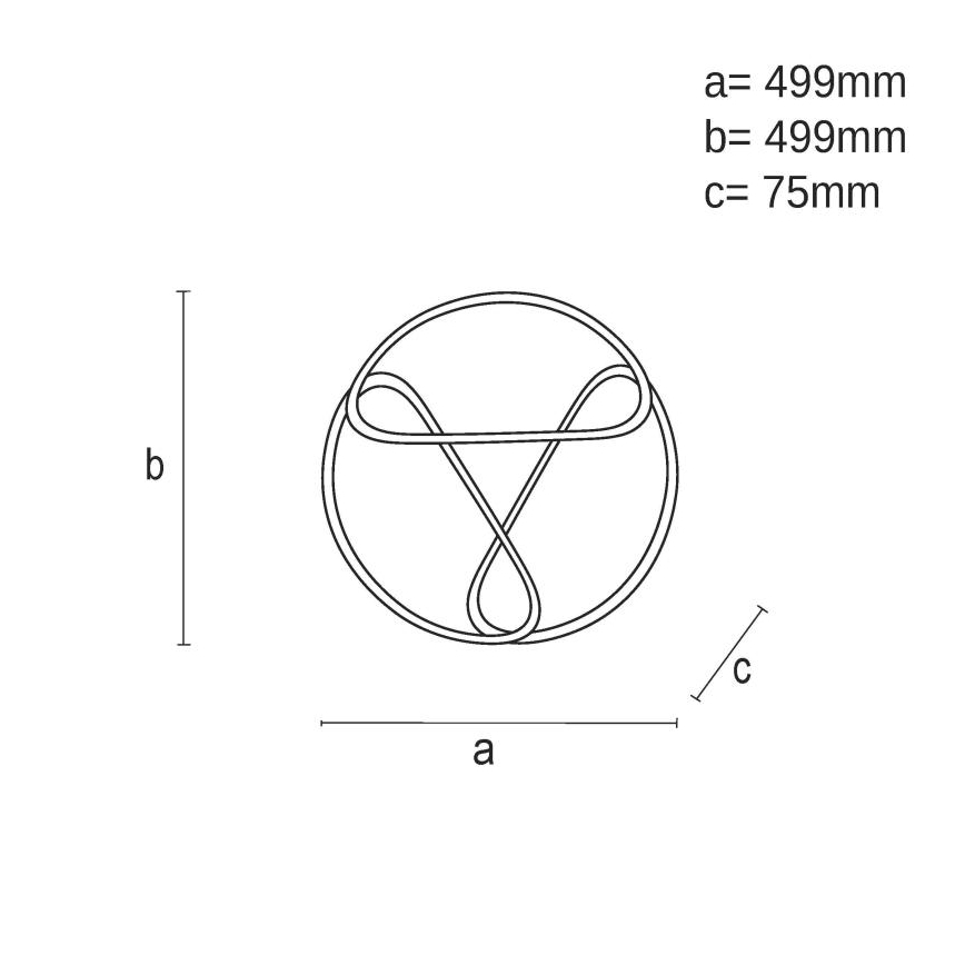 Plafonnier à intensité variable LED/75W/230V 3000-6500K marron/noir + télécommande