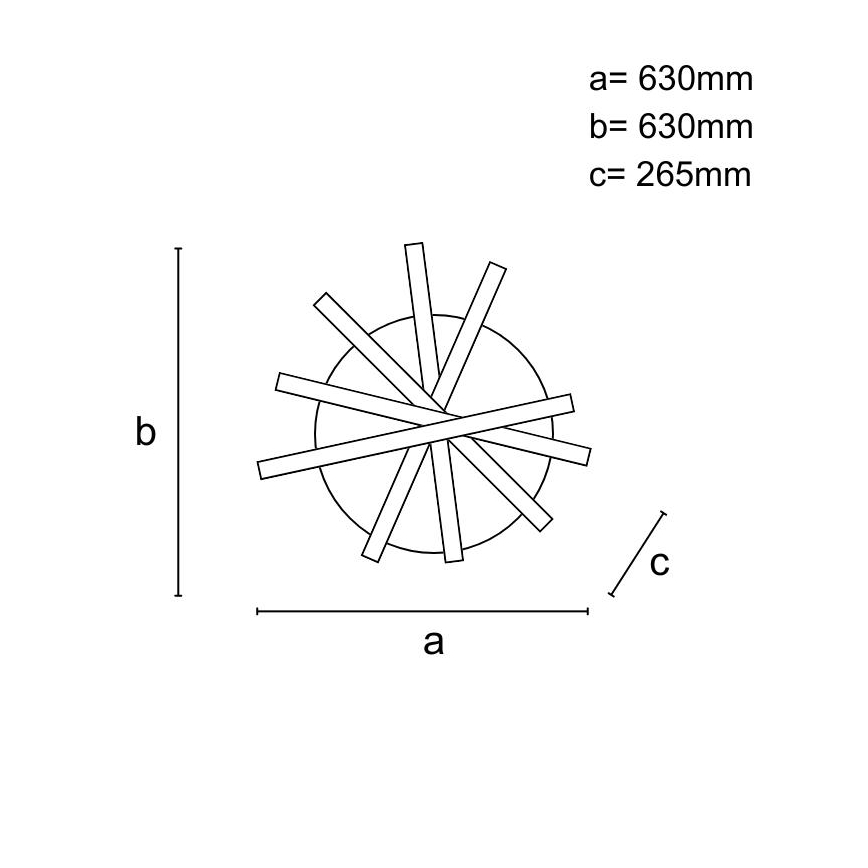Plafonnier à intensité variable LED/75W/230V 3000-6500K + télécommande
