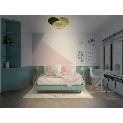 Plafonnier à intensité variable LED/80W/230V 3000-6500K blanc + télécommande