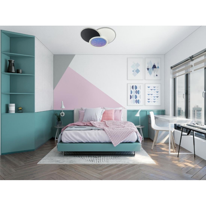 Plafonnier à intensité variable LED/80W/230V 3000-6500K blanc + télécommande
