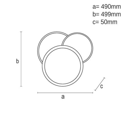 Plafonnier à intensité variable LED/80W/230V 3000-6500K blanc + télécommande