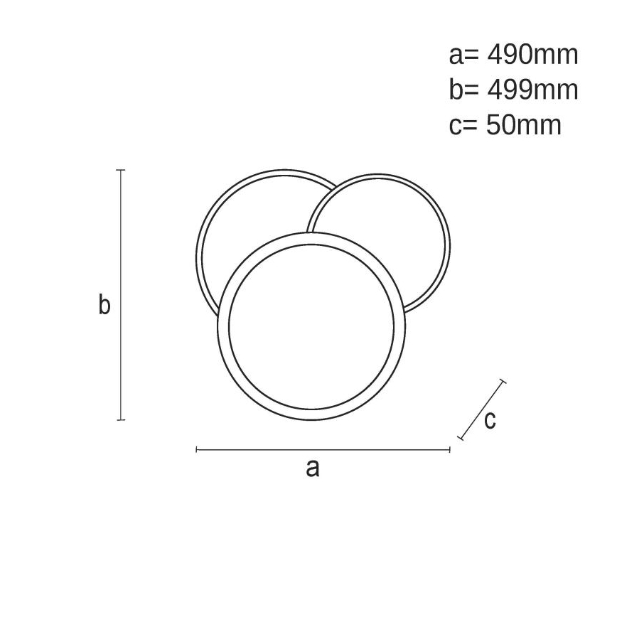 Plafonnier à intensité variable LED/80W/230V 3000-6500K blanc + télécommande