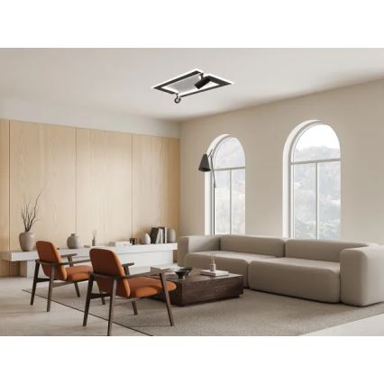 Plafonnier à intensité variable LED/80W/230V 3000-6500K noir + télécommande
